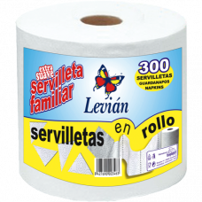  SERVILLETAS EN ROLLO LEVIAN 300 u. 