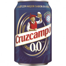 CERVEZA 0,0 % CRUZCAMPO LATA 33 CL