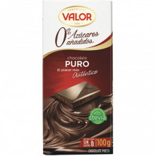  CHOCOLATE PURO 0% AZ.AÑADIDO VALOR 100G 