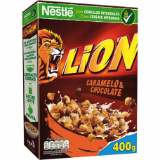  CEREALES CARAMELO Y CHOCOLATE LION 400 G 