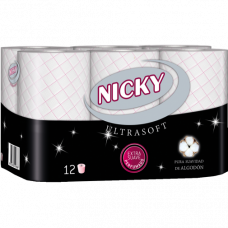  PAPEL HIGIENICO ULTRASOFT NICKY 12 U. 