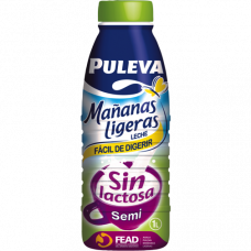  LECHE SEMIDESNATADA S/LACTOSA PULEVA 1 L 