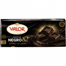 CHOCOLATE NEGRO 82% VALOR 170 G