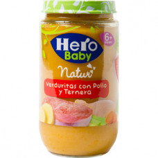 POTITOS POLLO TERNERA VERDURA HERO 235 G