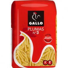 PASTAS PLUMAS 3 GALLO 500 g