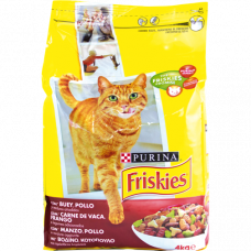  COMIDA GATOS BUEY/POLLO/HI FRISKIES 4 Kg 