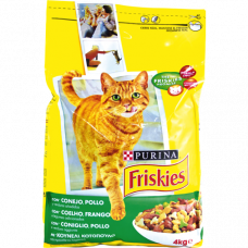  COMIDA GATOS POLLO VERDURA FRISKIES 4 Kg 