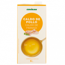 CALDO DE POLLO BRIK COVIRAN 1 L 