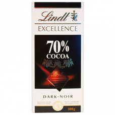  CHOCOLATE EXCELLENCE NEGRO70% LINDT 100g 