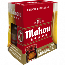 CERVEZA 5 ESTRELLAS MAHOU 25 CL P-6