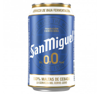 CERVEZA 0,0% SAN MIGUEL LATA 33 CL