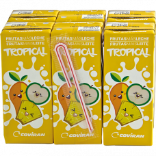 FRUTAS+LECHE TROPICAL COVIRAN 200 ML P-6