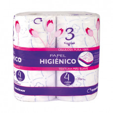 P.HIGIENICO 3CAPAS DECO COVIRAN 4ROLLOS