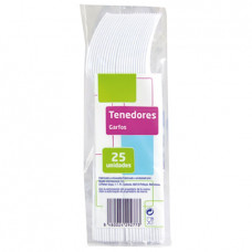 TENEDOR BLANCO COVIRAN 25 u.