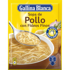 SOPA POLLO C/FIDEOS GALLINA BLANCA 71 G