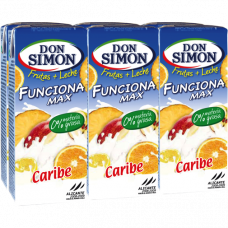 FRUTA+LECHE CARIBE ZERO D.SIMON 200ML P6