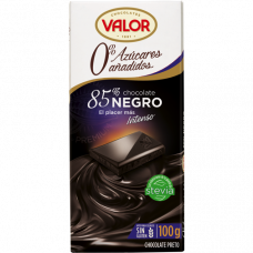  CHOCOLATE NEGRO 85% S/A VALOR 100 G 