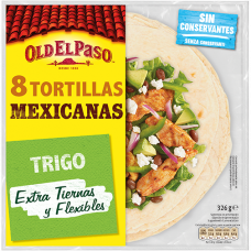  TORTILLAS TRIGO MEJICAN OLD EL PASO 326G 