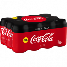 REFRESCO ZERO COCA COLA LATA 33 CL P-12