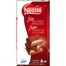 CHOCOLATE C/LECHE S/AZUCAR NESTLE 125 G