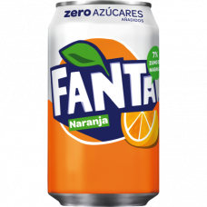  REFRESCO NARANJA ZERO FANTA LATA 33 CL 