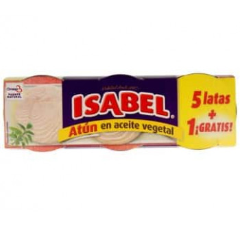 ATUN ACEITE VEGETAL ISABEL 52 G P-4+2